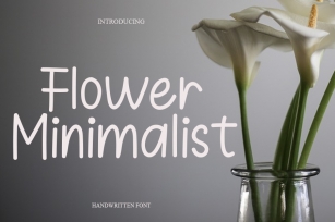 Flower Minimalist Font Download