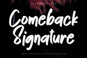 Comeback Signature Font Download