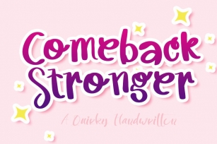 Comeback Stronger Font Download