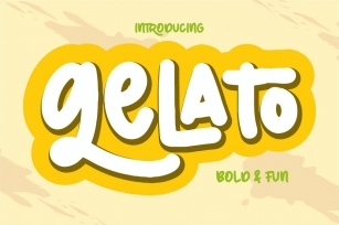 Gelato | Bold & Fun Font Font Download