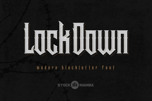 Lock Down Blackletter Font Download