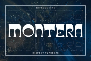 Montera | Display Typeface Font Font Download