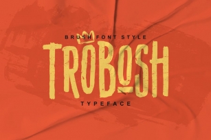 TROBOSH TYPEFACE BRUSH FONT Font Download