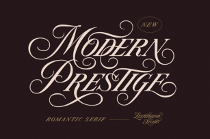 Modern Prestige - Romantic Serif Font Download
