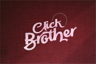 Click Brother Script Font Font Download