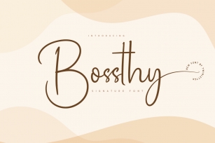 Bossthy Font Download