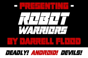 Robot Warriors Font Download