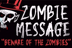 Zombie Message Font Download