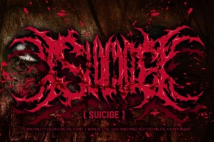 SUICIDE brutal death metal #2 Font Download