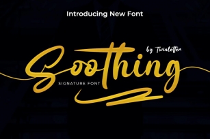 Soothing signature font Font Download