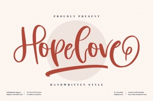 Hopelove Beautiful Script Font Download