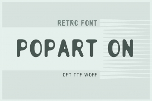 Popart on Retro Font Download