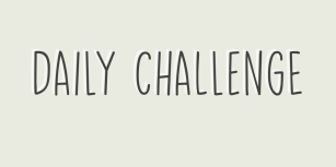 Daily Challenge Font Download