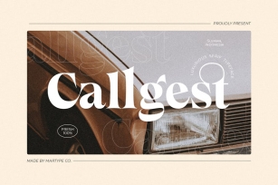 Callgest Display Font - 3 Styles Font Download