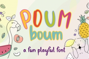 Poum Boum INTRO SALE 30% Font Download