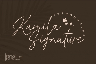 Kamila Signature Font Download