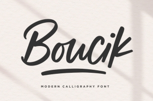 Boucik Modern Calligraphy Font Font Download