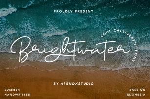 Brightwater - Cool Calligraphy Font Font Download