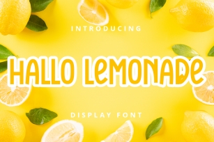 Hallo Lemonade Font Download