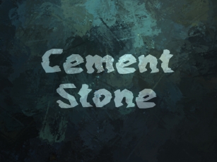 C Cement Stone Font Download