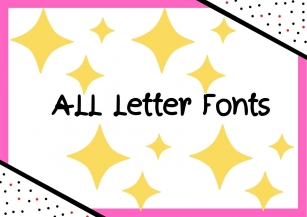 All Letter Style Font Download