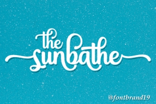 The Sunbathe Font Download