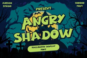 Angry Shadow - Halloween Display Font Font Download