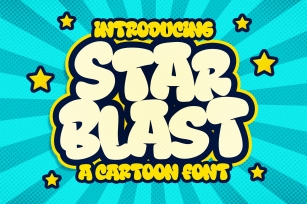 Star Blast a Playful Cartoon Font Download