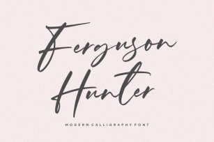 Ferguson Hunter Script Font YH Font Download