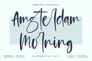 Amsterdam Morning Handwritten LS Font Download