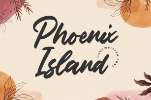 Phoenix Island Script Font YH Font Download