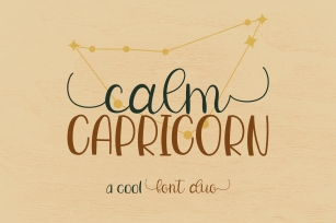 Calm Capricorn Duo Font Download