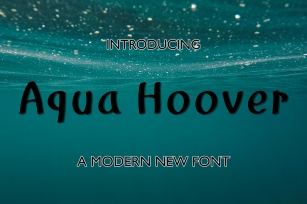 Aqua Hoover Font Download