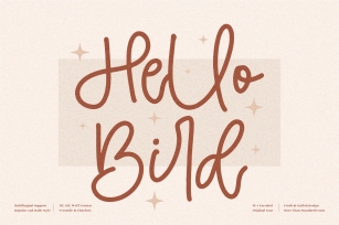 Hello Bird Font Download