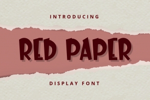 Red Paper Font Download