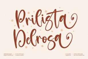 Prilista Delrosa Beautiful Script Font Download