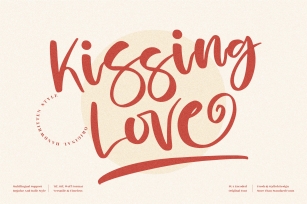Kissing Love Font Download