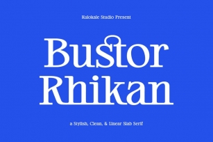 Bustor Rhikan - Slab Serif Font Font Download