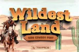 Wildest Land - Cowboy Kids Font Font Download