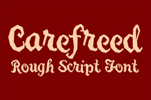 Carefreed Rough Script Font Download