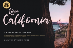Love California Font Download