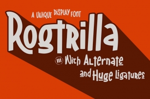 Rogtrilla - A Unique Display Font Font Download