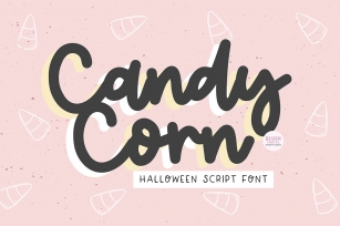 CANDY CORN Halloween Script Font Download