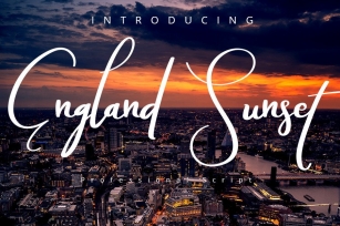 England Sunset Font Download
