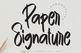Paper Signature Font Download