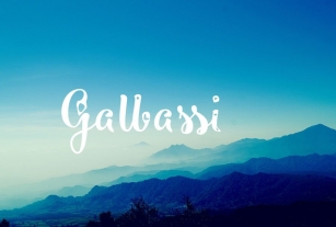 Galbassi Font Download