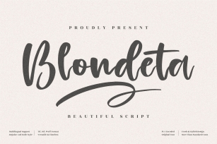Blondeta Font Download