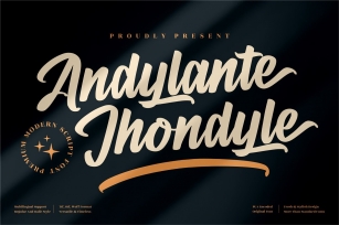 Andylante Jhondyle Modern Script Font Download