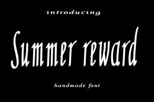 Summer Reward Font Download