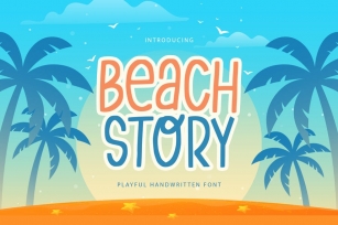 Beach Story - Playful Handwritten Font Font Download